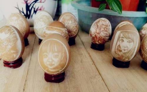 世界上最貴的雞蛋 雞蛋雕刻照片 單人照300元
