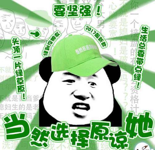 當(dāng)然是選擇原諒她是什么意思什么梗?當(dāng)然是選擇原諒她綠帽子表情包