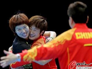 倫敦奧運(yùn)中國(guó)第34金 乒乓球女團(tuán)3-0勝日本奪冠