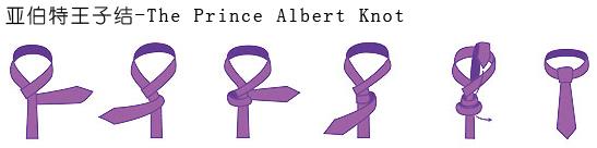 領(lǐng)帶亞伯特王子結(jié)打法圖解：The Prince Albert Knot 亞伯特王子結(jié)
