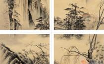 鑒賞當(dāng)代中美協(xié)畫(huà)家王寧山水人物畫(huà)：踏歌圖
